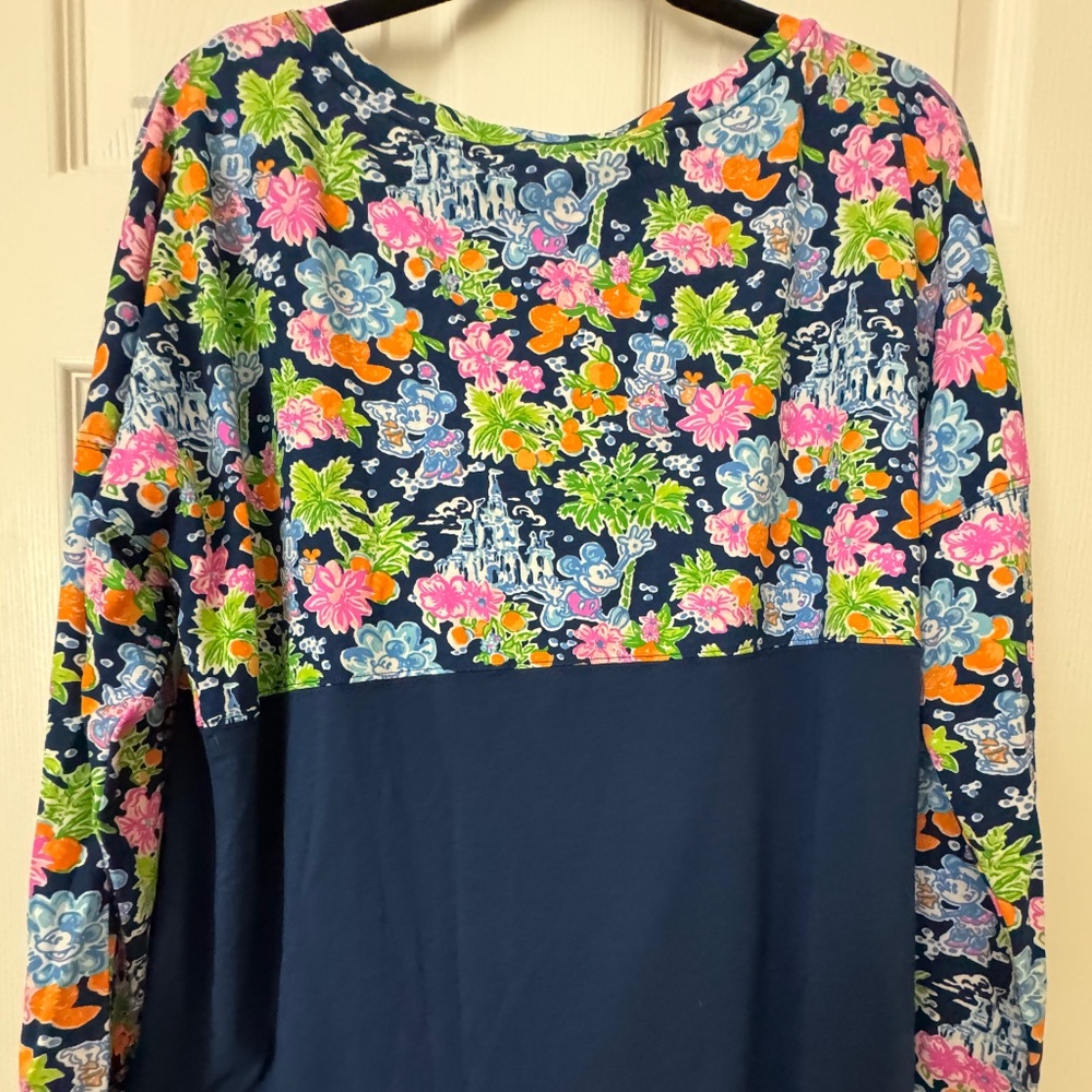 Disney - Lilly Pulitzer pull over / Aegean Navy -  Size XL